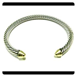 David Yurman 18k gold cable classic bracelet